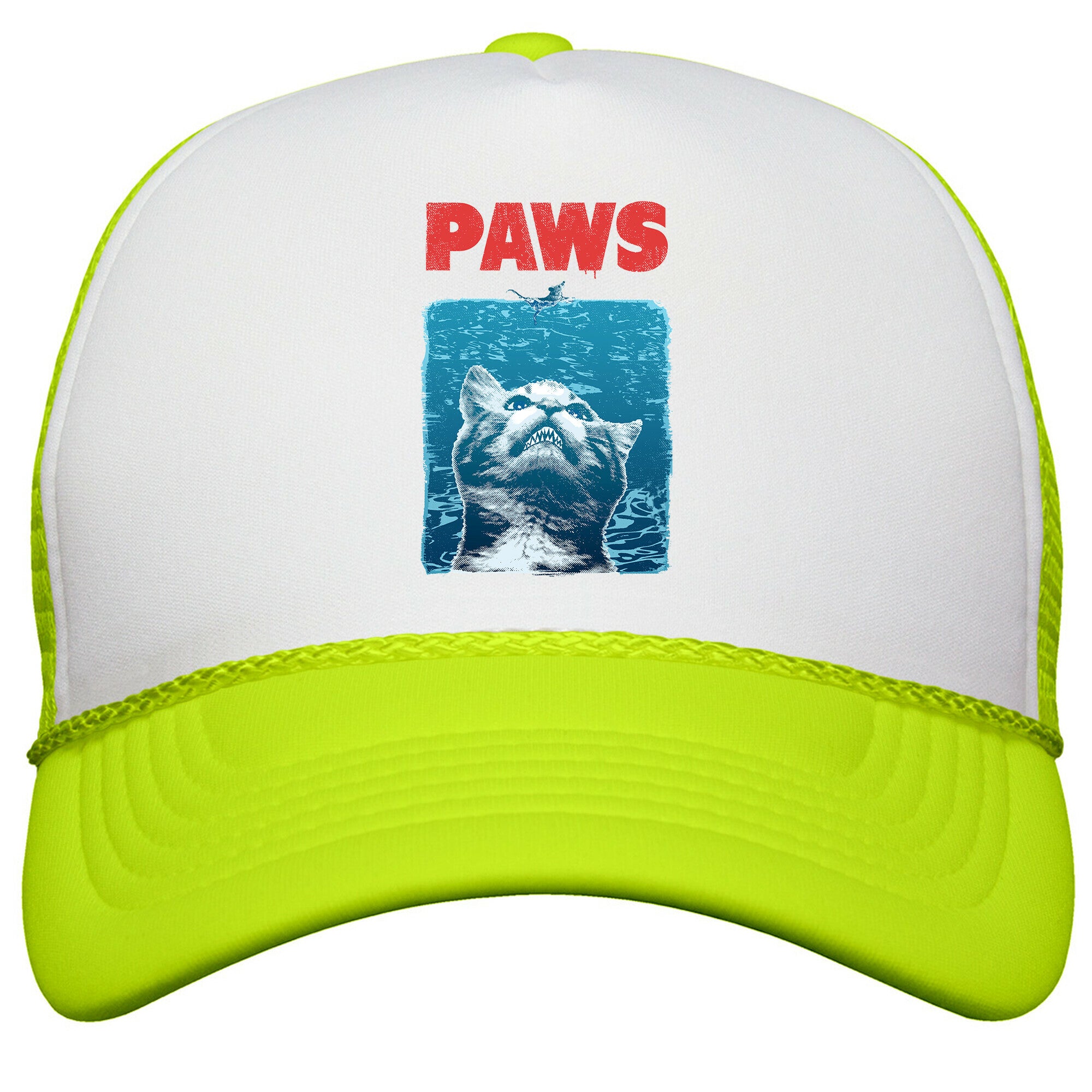 PAWS \(Jaws Parody\) Snapback Trucker Hat